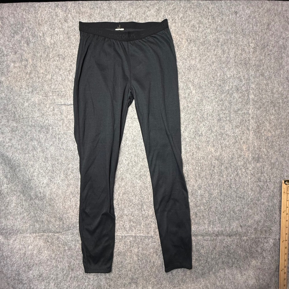 Hot Chillys Pepper Skins Mens Medium Black Thermal Base Layer Leggings Pants